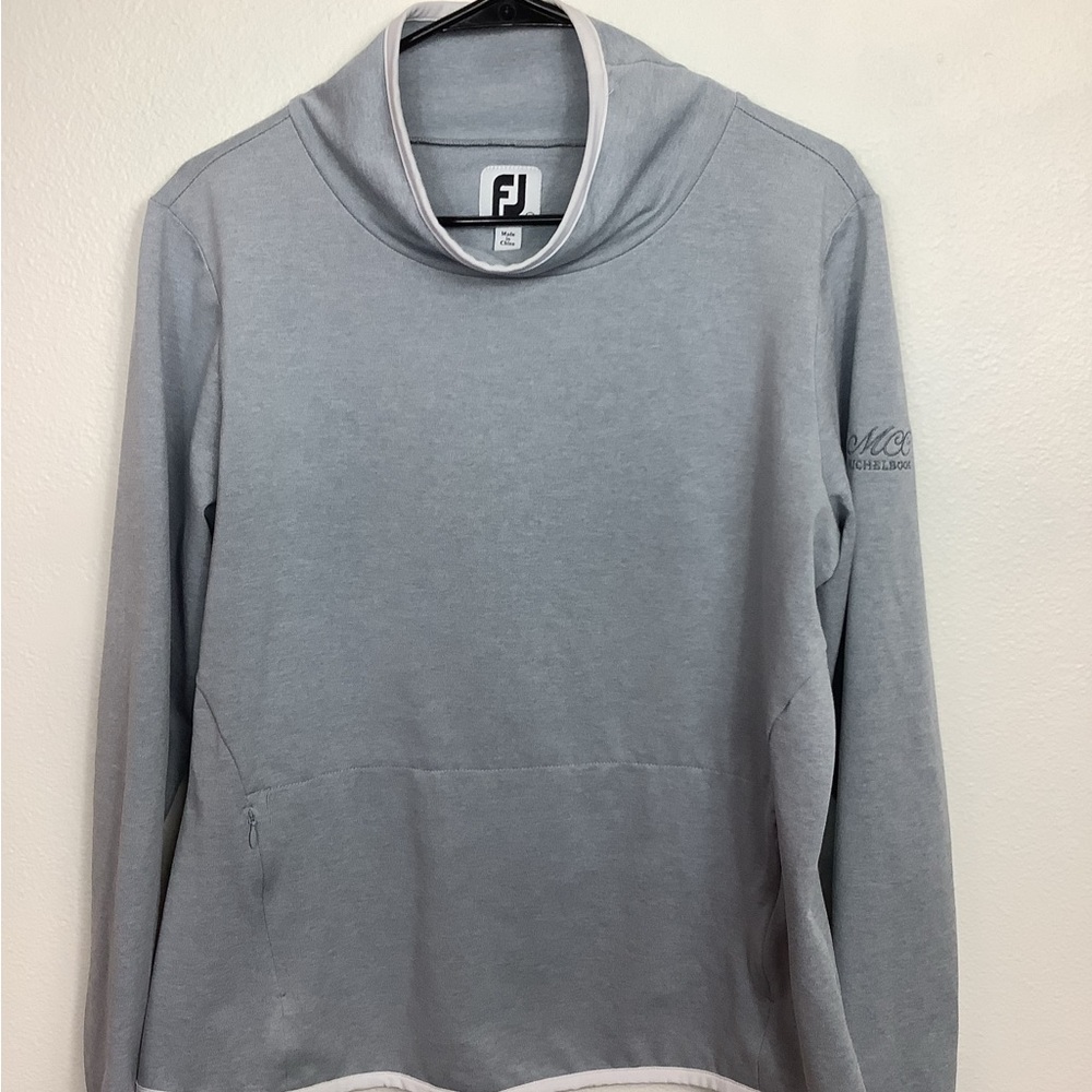 FootJoy Golf Cowl Size Lg Woman’s Gray / Sky Blue Large Michelbook Country Club